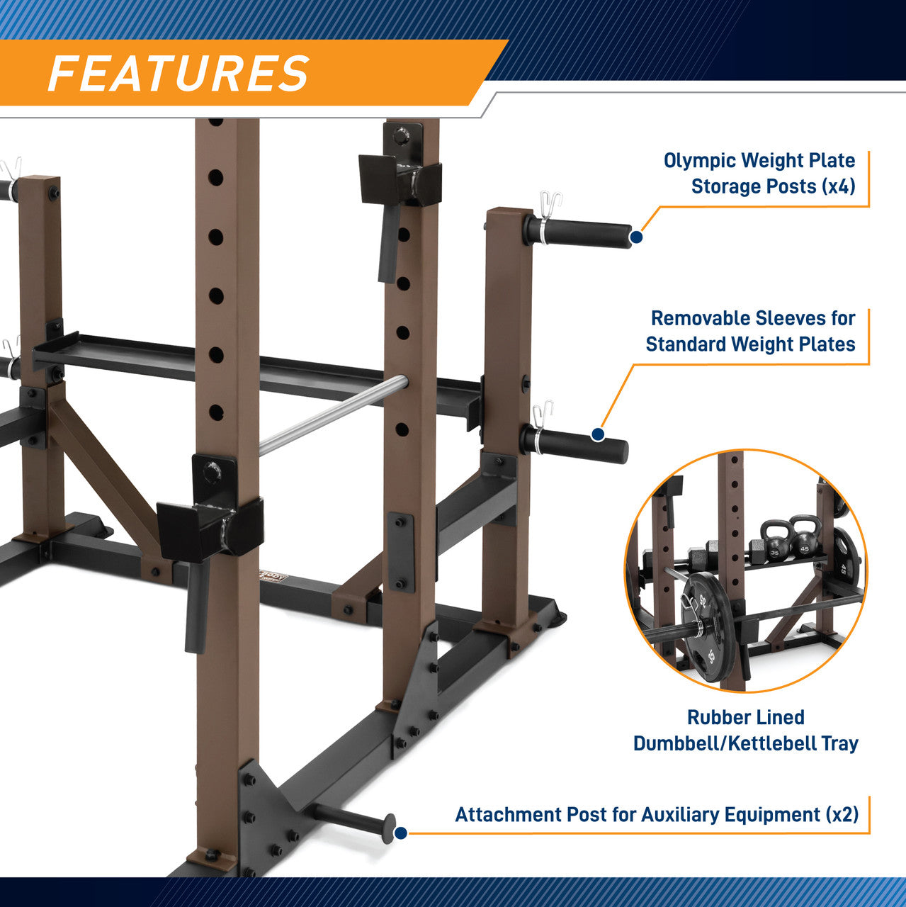 Monster Cage Power Rack STB 98005 - Heavy Duty Steel Body Home Gym Equipment for Weightlifting & Strength Training | Perfect for Garage & Home Workouts