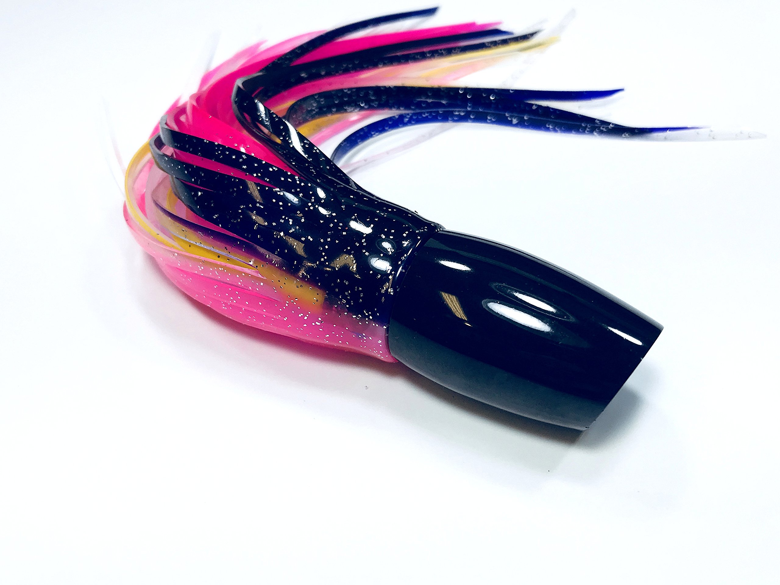 Premium Black Plunger Kona Slant Saltwater Fishing Lure - Best for Marlin, Tuna, Mahi & Wahoo - Ideal for Deep Sea Fishing & Offshore Angling