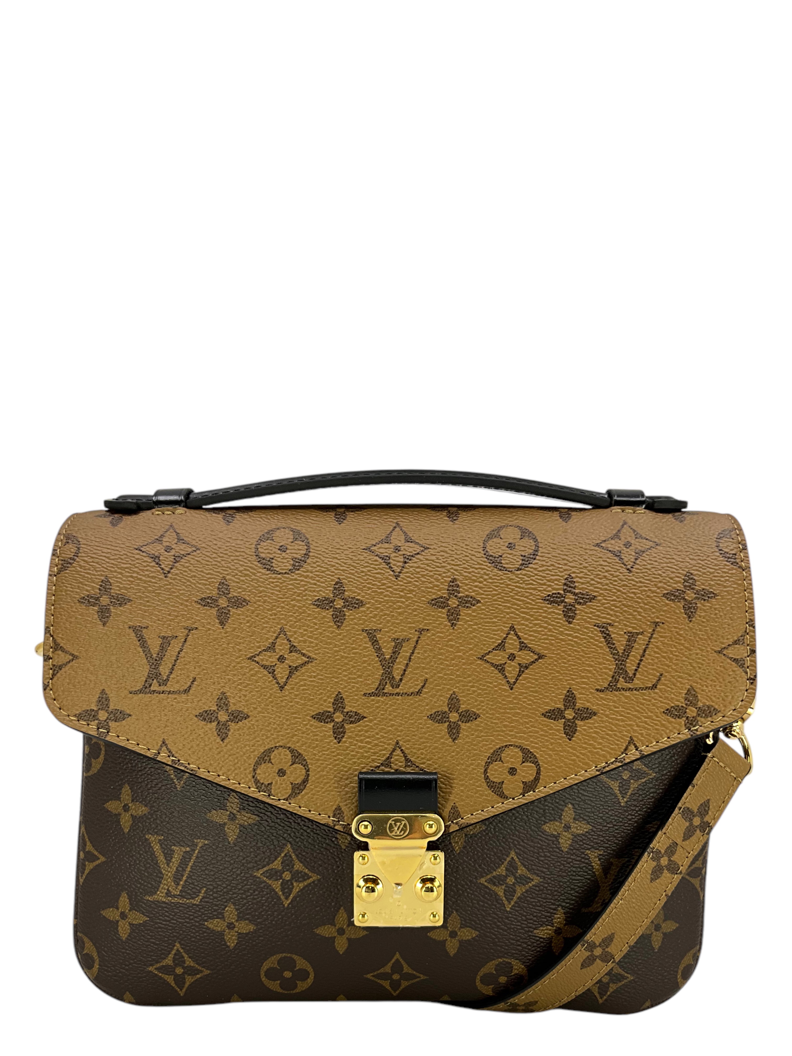 Authentic Louis Vuitton Reverse Monogram Pochette Metis Crossbody Bag - New Luxury Handbag for Women, Perfect for Work, Travel & Everyday Use