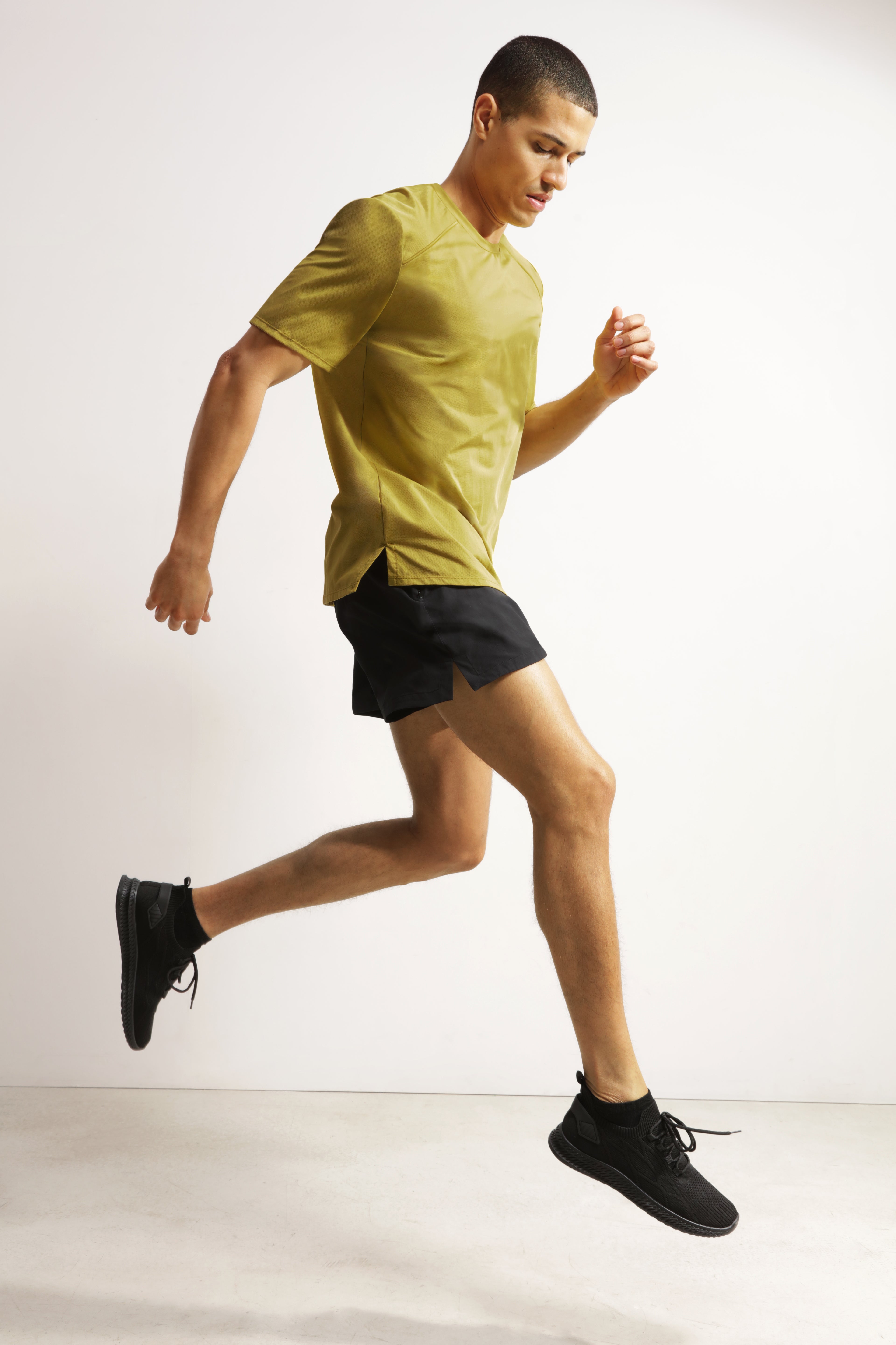 Men's Breathable Sport Shorts - Black Dim Move - Perfect for Running, Gym & Outdoor Workouts