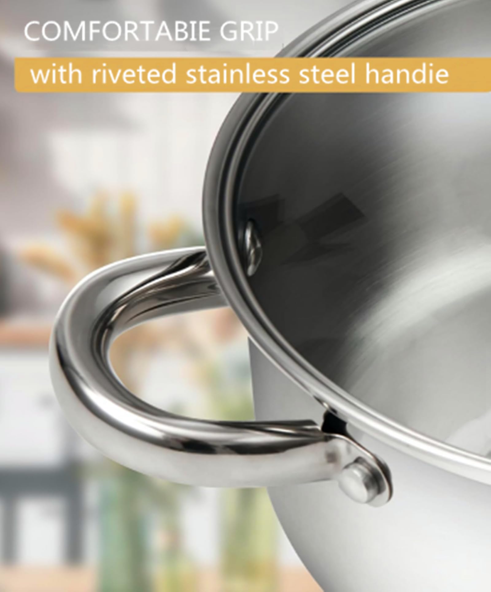 Stainless Steel Pasta Cooker with Strainer - 5-Piece Multipot Cooking Set with Stock Pot & Frying Pan - Perfect for Italian Cuisine, Family Dinners & Meal Prep