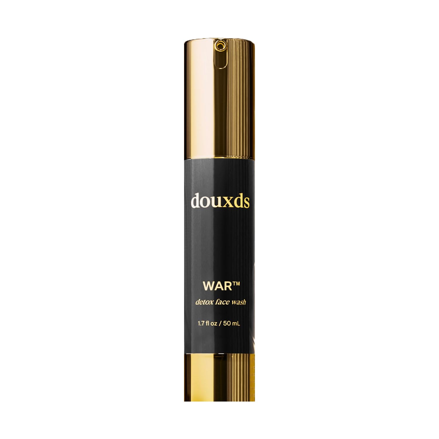 Douxds WAR™ Detox Face Wash for Men - Pore Cleanser with Aloe Vera & Charcoal, Natural Acne Treatment & Ingrown Hair Solution (50ml) | Perfect for Daily Skincare & Post-Shave Routine