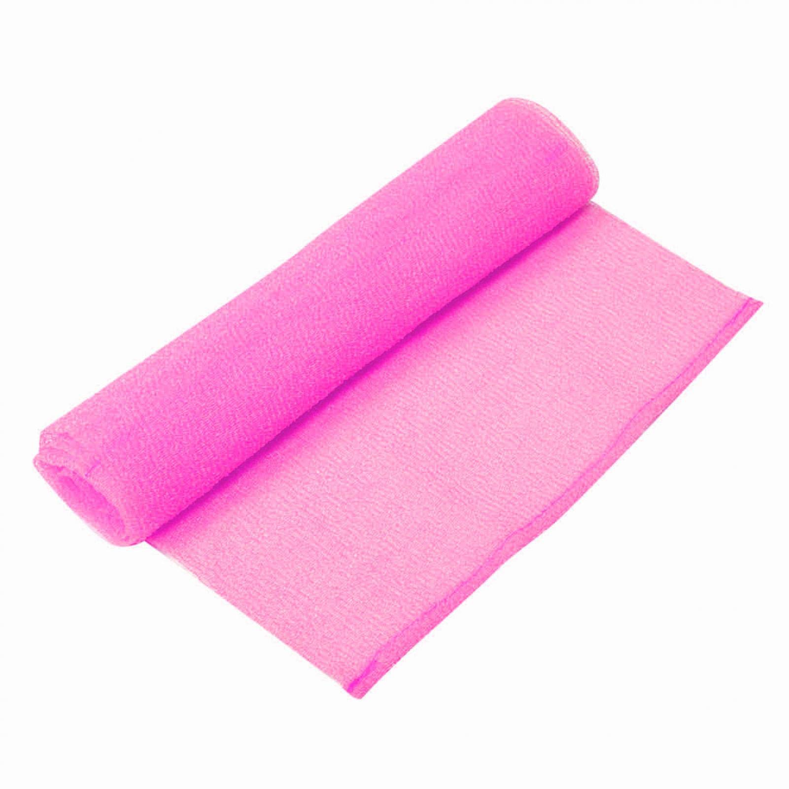 Premium Stretchable Bath Washcloth - Quick Dry Soft Body Cleaning Towel for Beauty Salon & Home Use (Rose Red) | Ideal for Spa, Massage & Skincare Routines