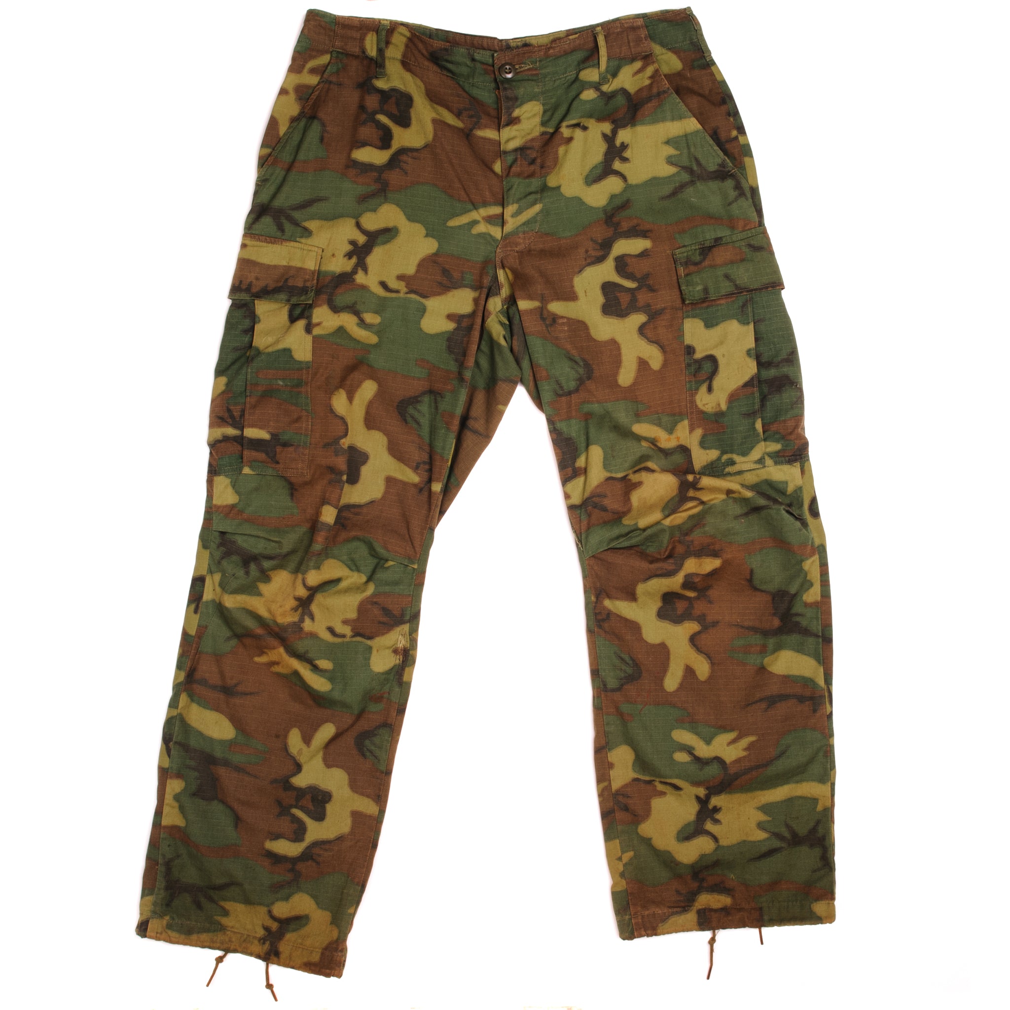 Vintage US Army 6th Pattern ERDL Rip Stop Tropical Combat Pants - Medium Size W35 L29 (1968) - Perfect for Military Reenactment, Outdoor Adventures & Vintage Fashion Collectors