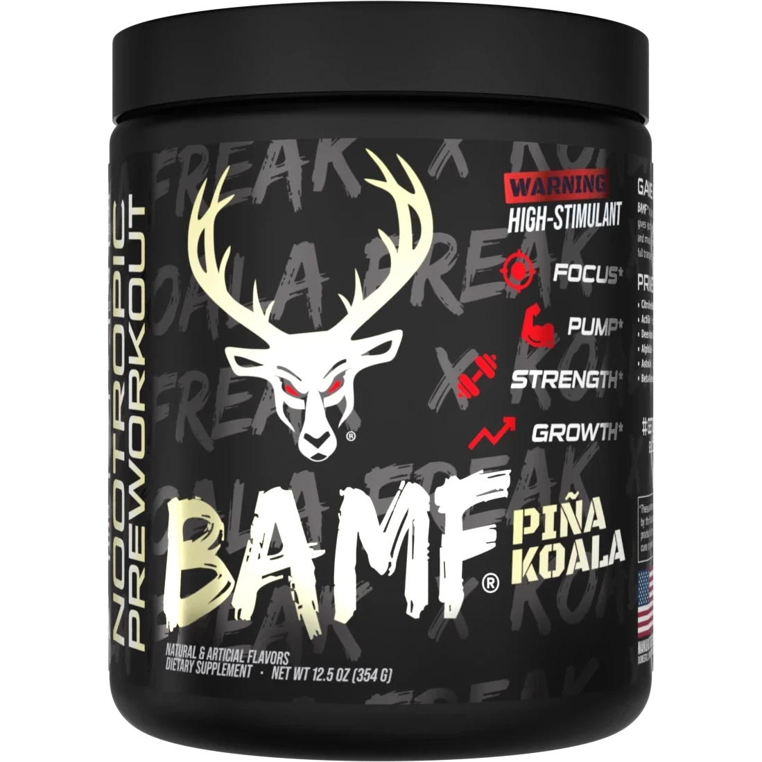 Bucked Up BAMF Pre-Workout Powder - Energy & Focus Booster for Intense Gym Sessions & Athletic Performance