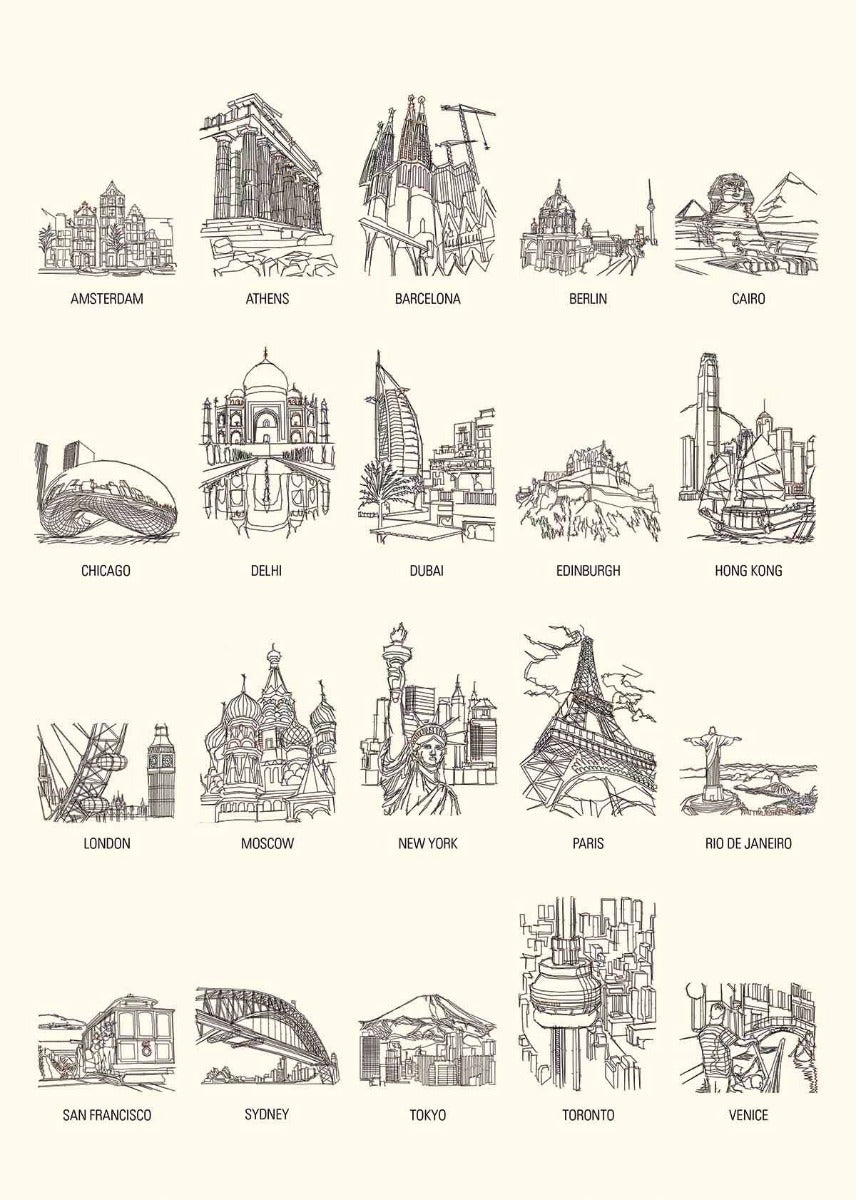 1000 Dot to Dot Cityscapes - Giant Softcover Activity Book for Adults & Kids - Stress Relief, Brain Games & Creative Fun - Perfect for Travel, Home & Classroom Activities