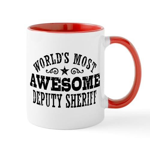 White/Red Inside - World's Most Awesome Deputy Sheriff Mug