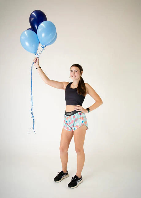Women's Flying Pigs 1.5 Inch Split Running Shorts - Lightweight & Breathable for Workouts, Jogging, and Gym