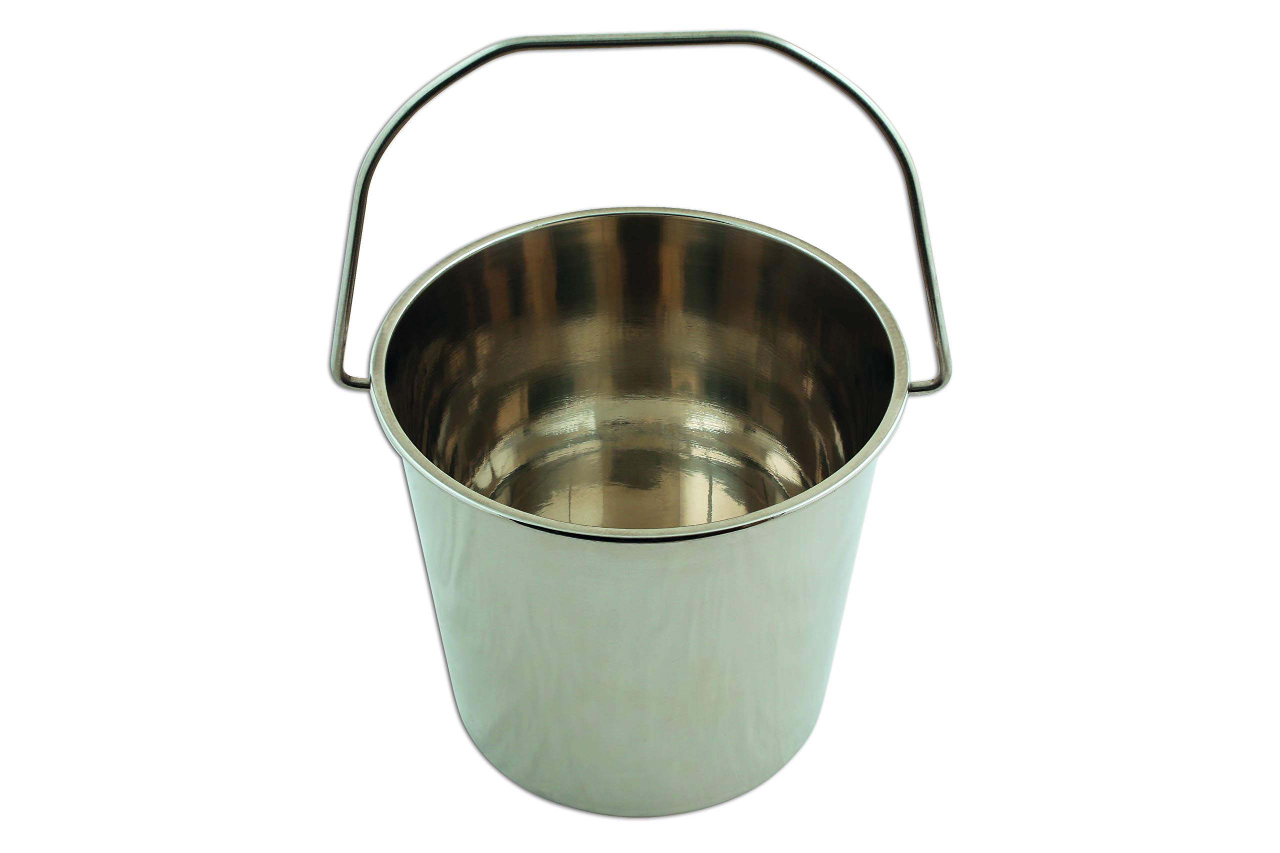 Premium 12L Stainless Steel Bucket with Laser Engraved Design - Silver | Heavy-Duty Multipurpose Container for Kitchen, Restaurant, Camping & Outdoor Use