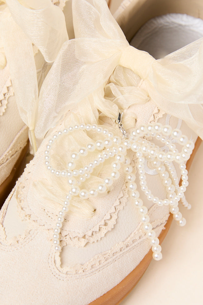 Victorian-Inspired Lace-Up Sneakers with Bow Detail - Elegant Casual Shoes for Women | Perfect for Daily Wear, Office, and Special Occasions