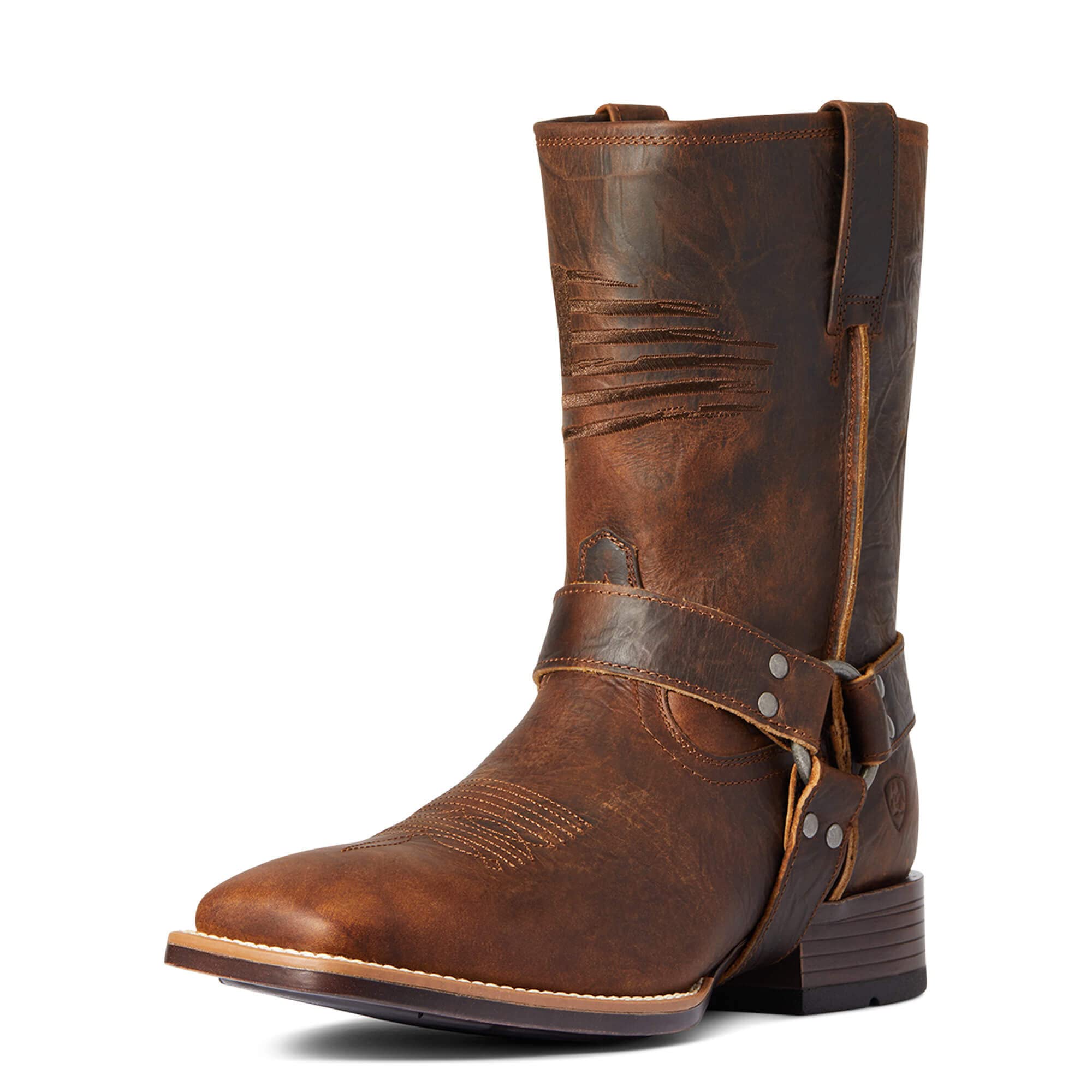 ARIAT Men's Harness Patriot Ultra Western Boot - Durable Cowboy Boots for Riding & Work - Perfect for Ranch, Rodeo & Country Style Fashion