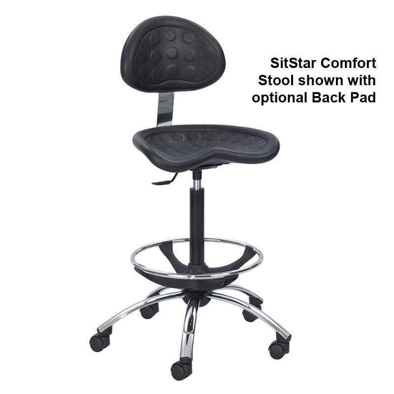 SitStar Ergonomic Comfort Stool - Adjustable Height, Non-Slip Base for Home, Office & Outdoor Use - Perfect for Standing Desks, Kitchen, Gardening & Camping