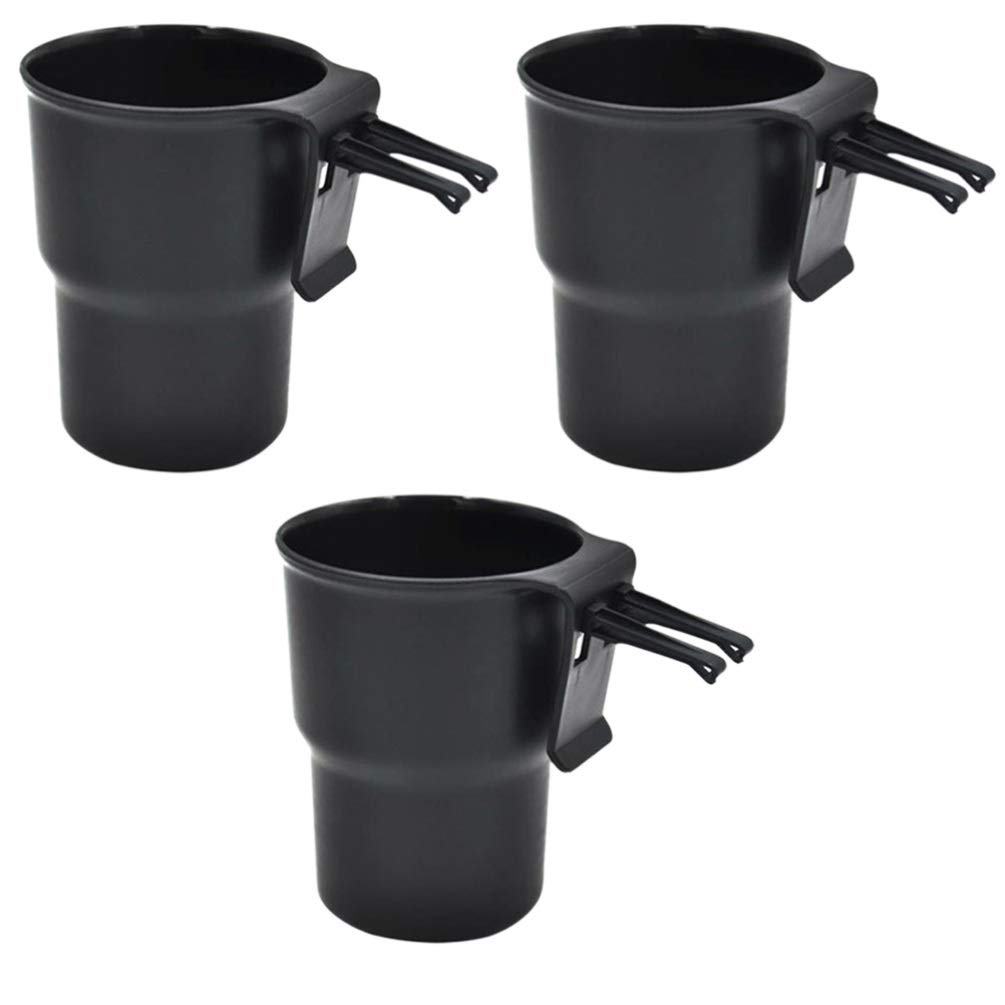 Wakauto 3-Piece Car Cup Holder & Trash Bin Set - Multifunctional PP Auto Drink Holder, Console Organizer for Cars & Trucks | Perfect for Road Trips, Commuting & Travel Accessories
