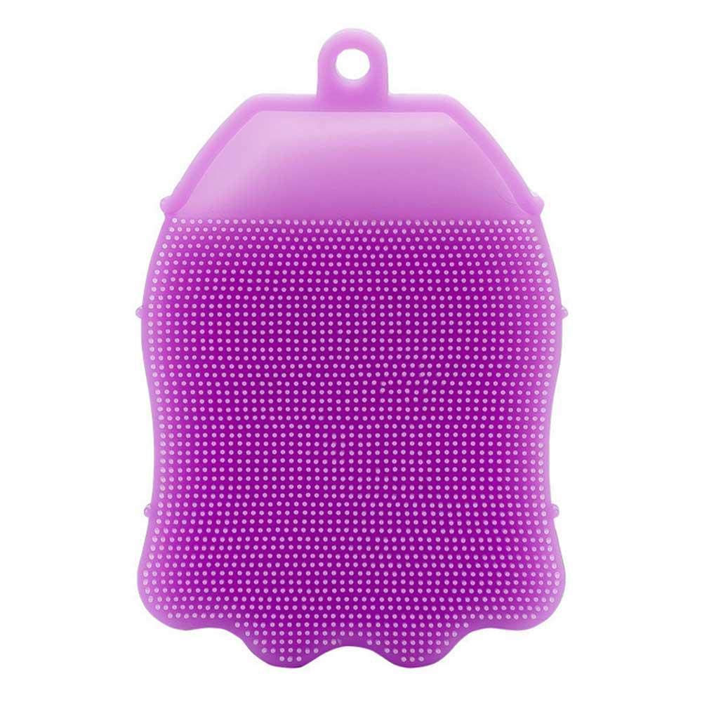 Bhavyam Multifunctional Silicone Bath Brush & Body Scrubber for Babies & Kids - Anti-Cellulite Exfoliating Bath Gloves - Gentle Baby Shower Essential (Small, Multicolor) - Perfect for Sensitive Skin Care & Spa Day at Home