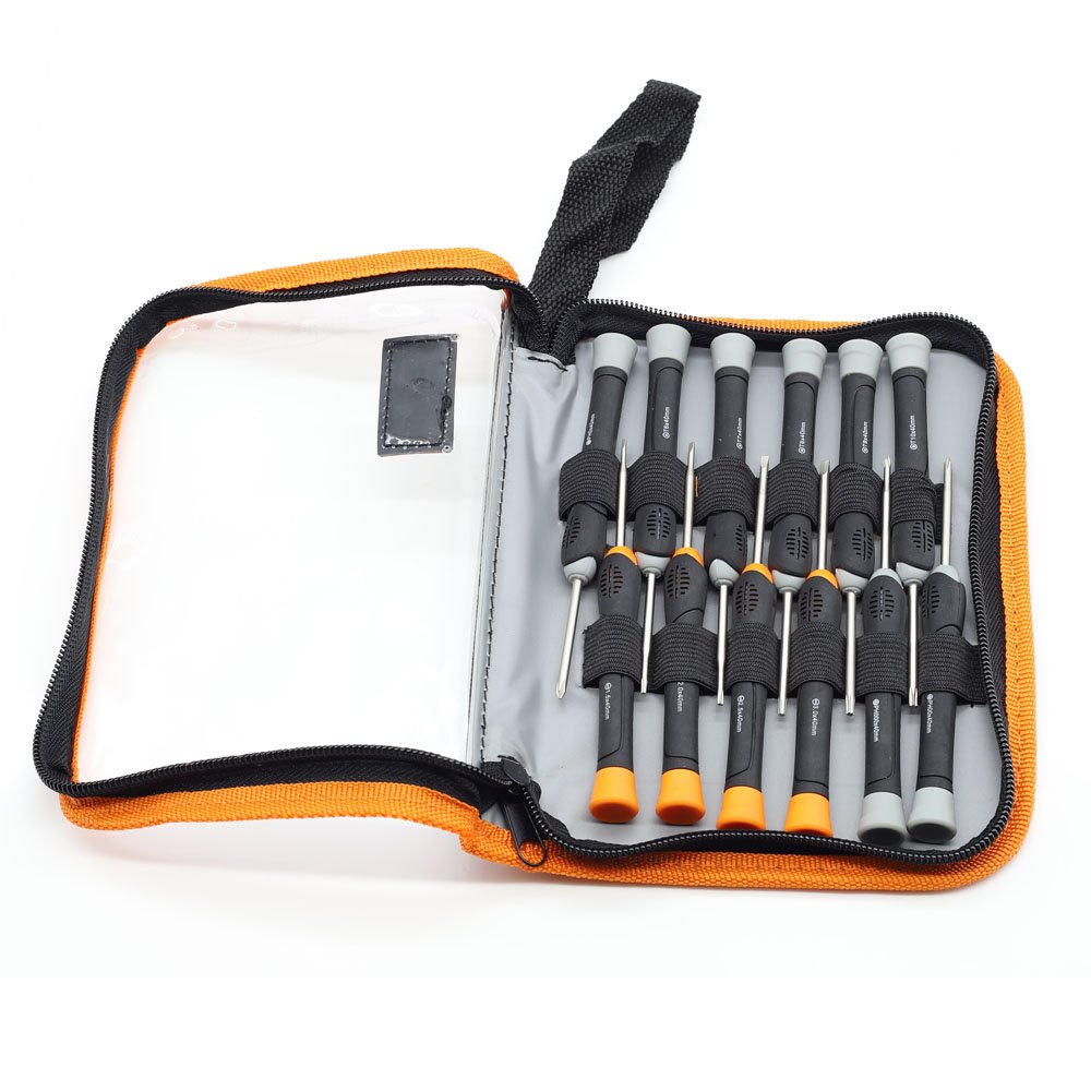 12 in 1 Precision Torx Screwdriver Set with T6 T7 T8 T9 T10 Star & Philips Bits - Magnetic Repair Tools for iPhone, MacBook, Laptop, Watch, Electronics - Industrial Grade Chrome Vanadium Steel - Perfect for DIY Repairs & Professional Technicians