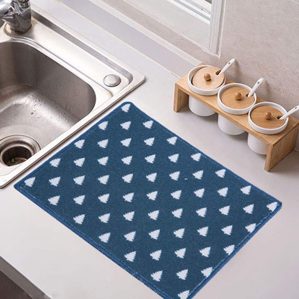 Heat Insulating Dish Mat for Dining Table - Navy Blue | Dustproof & Stylish for Home Use