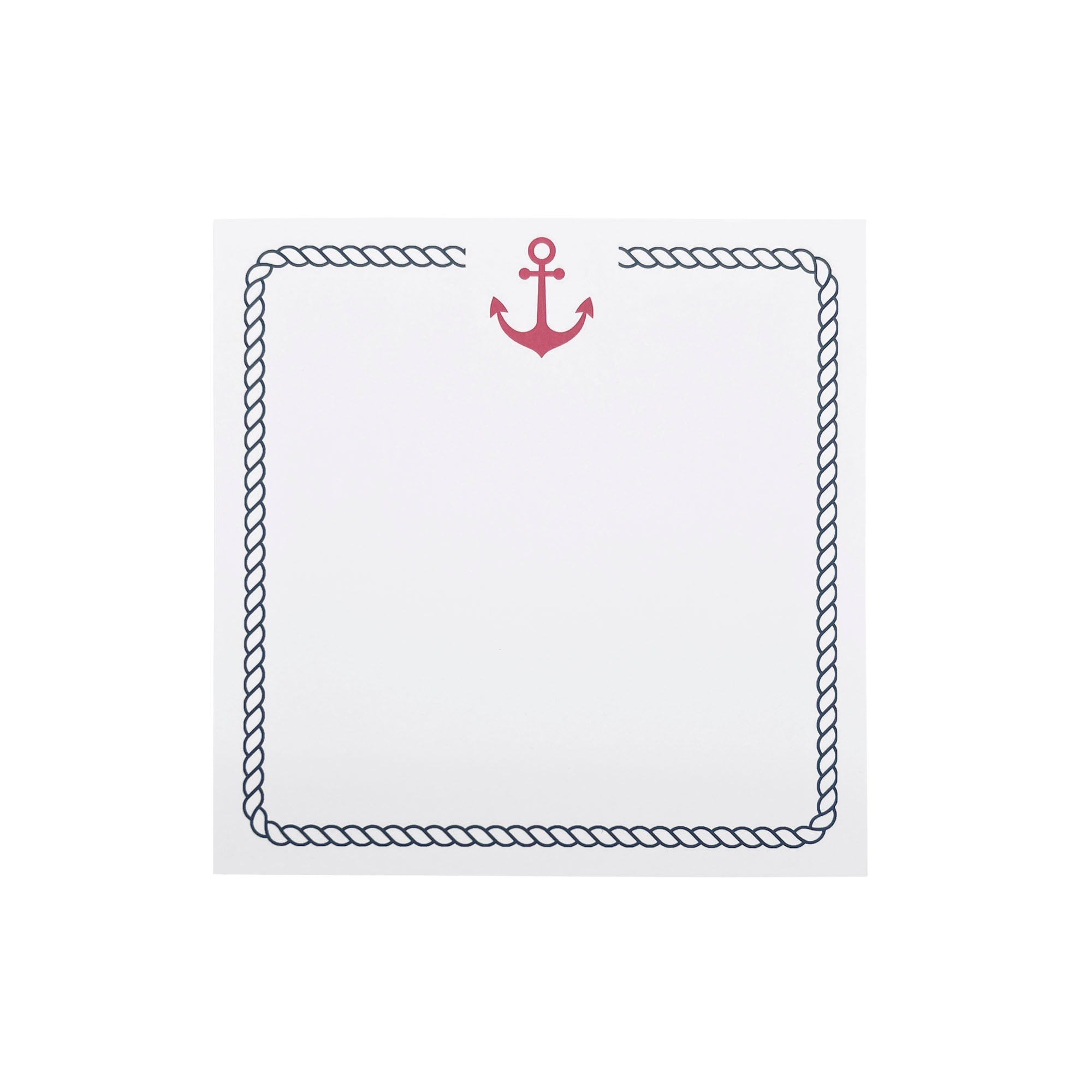 Red Anchor & Nautical Rope Notebook Refill - 75 Sheets | Perfect for Journaling, Office Supplies & Marine-Themed Gifts
