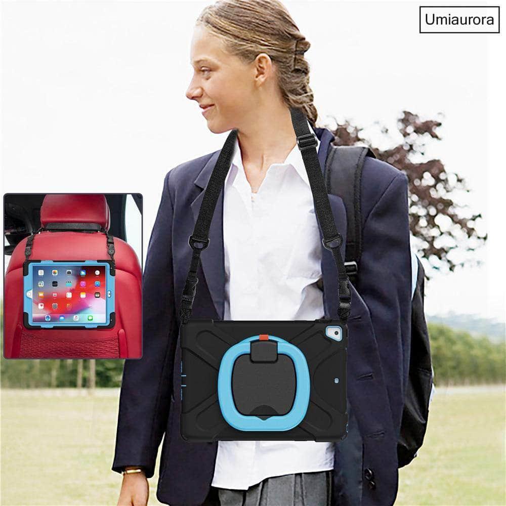 Durable Shockproof Case for iPad 7th & 8th Generation - Heavy Duty Rugged Protection for Work, Travel & Outdoor Adventures