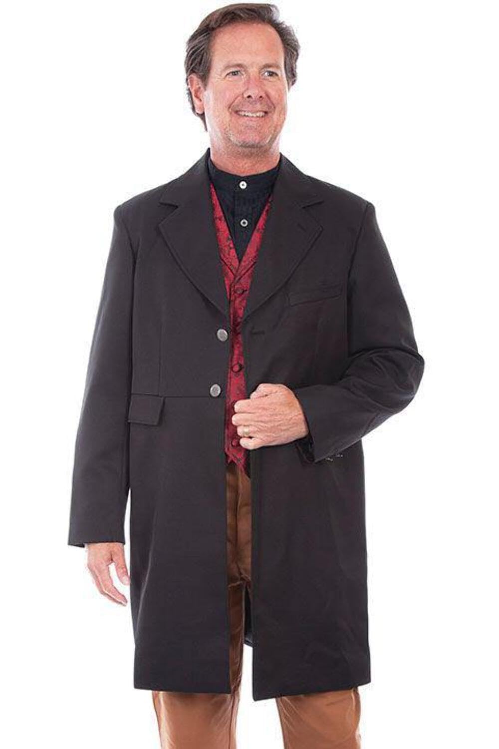 Scully Men's Classic Leather Jacket - Vintage Motorcycle Biker Jacket for Men - Genuine Leather Outerwear for Casual & Riding Use