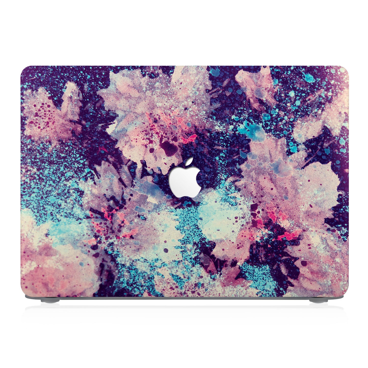 Premium MacBook Pro/Air Case with Watercolor Flower Design - Durable & Stylish Laptop Cover for Work, Travel & School