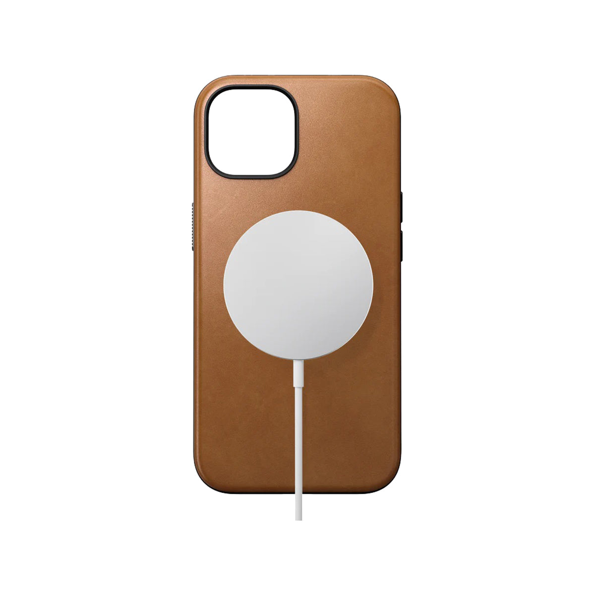 Nomad Leather Phone Case for iPhone 15 - Premium English Tan Leather - Slim Protective Cover - Perfect for Work, Travel & Everyday Use