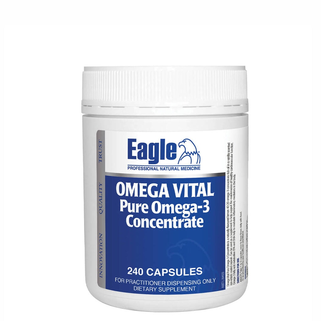 Eagle Omega Vital Pure Omega 3 Fish Oil Concentrate Supplement - Supports Heart, Brain & Joint Health - Ideal for Daily Wellness & Active Lifestyle