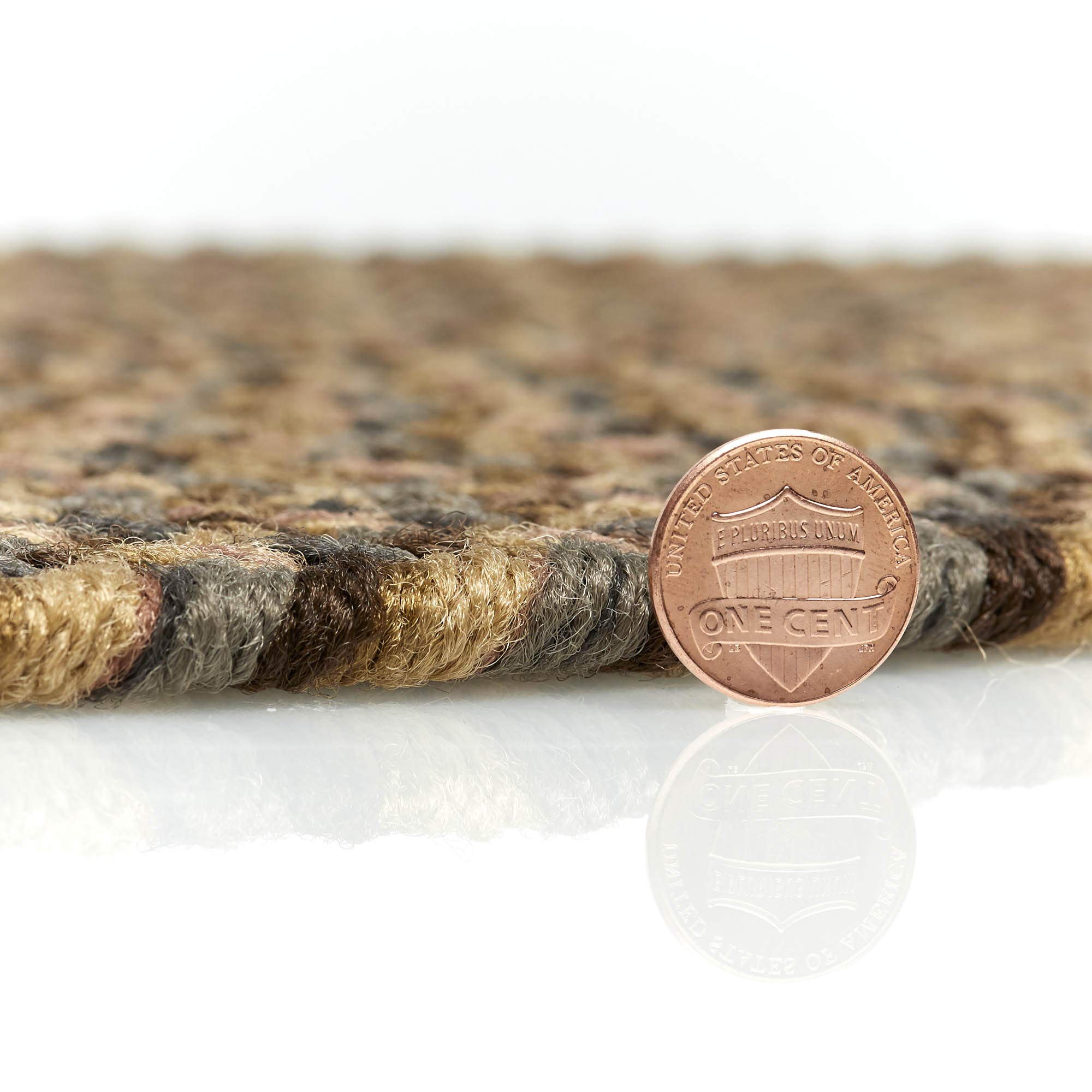 Sanibel Braided Area Rug 5' x 8' Oval - All-Weather Indoor/Outdoor Rug, Classic American-Made Jute Carpet in Brown - Perfect for Living Room, Patio or Bedroom Decor