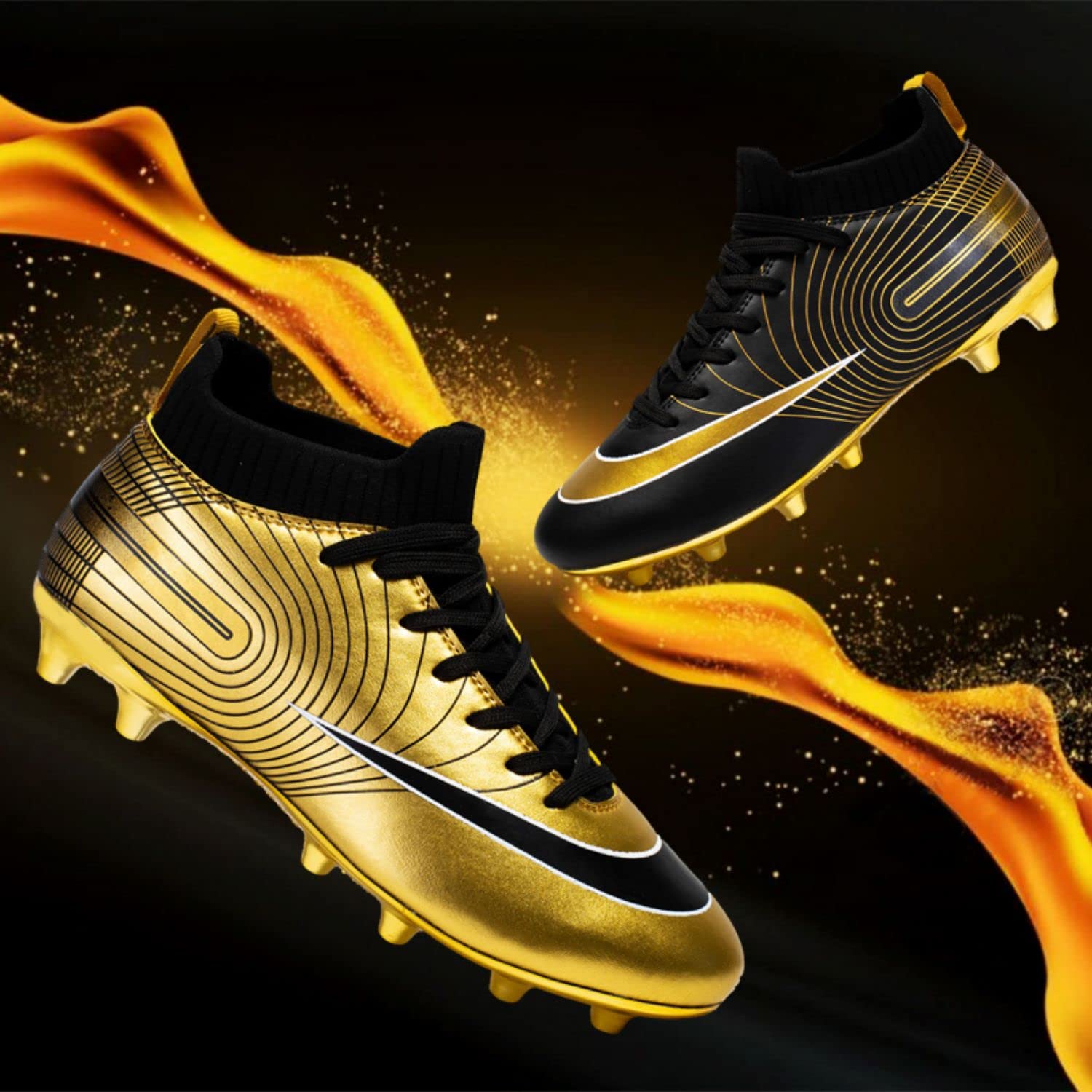 Men's & Boys' Football Cleats - Lightweight Soccer Shoes for Training & Matches on Grass Fields | Perfect for Practice, Games & Outdoor Sports