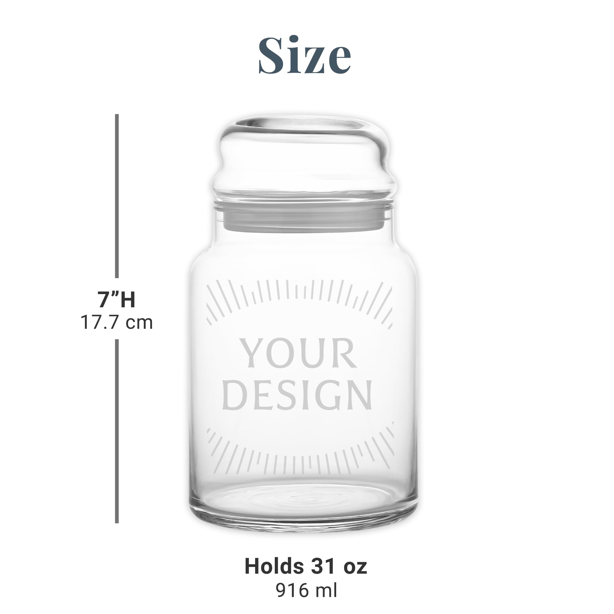 Personalized Graduation Candy Jars - Custom Graduation Keepsake Gift - Congrats Design for High School & College Graduates - Perfect for Graduation Parties, Open House Events & Thank You Gifts