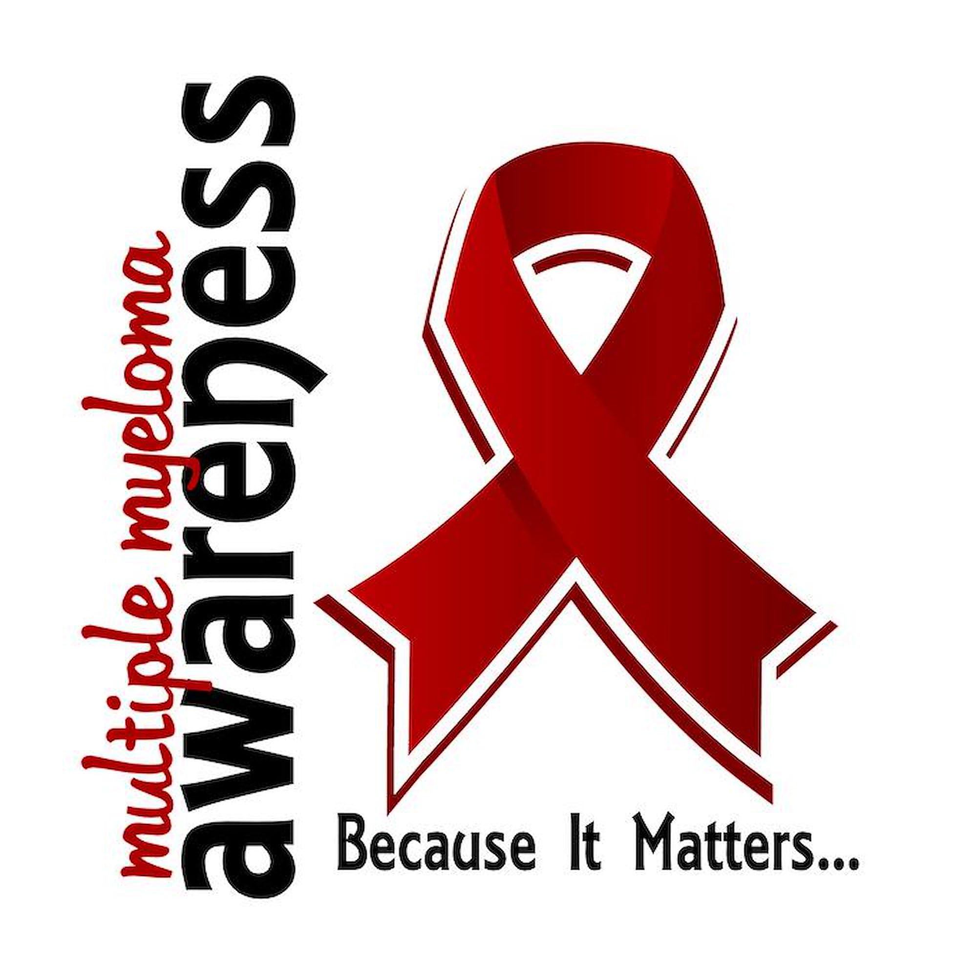 Multiple Myeloma Awareness 3x3 Inch Square Car Magnet - Strong Magnetic Bumper Sticker for Cancer Support & Awareness - Perfect for Cars, Trucks, Fridges & Metal Surfaces