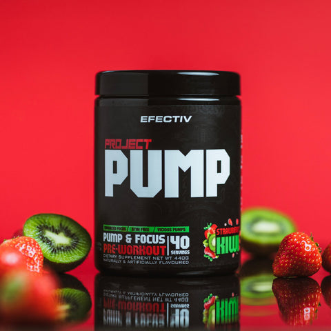 Efectiv Nutrition Project Pump 440g Pre-Workout Powder - Boost Energy & Muscle Performance for Gym, Bodybuilding & Fitness Training