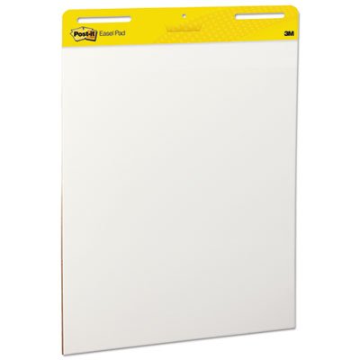 Self Stick Easel Pads 25x30 Inches, 2 Pack White Flip Chart Paper with Adhesive Backing - Ideal for Office Meetings, Classroom Presentations & Brainstorming Sessions