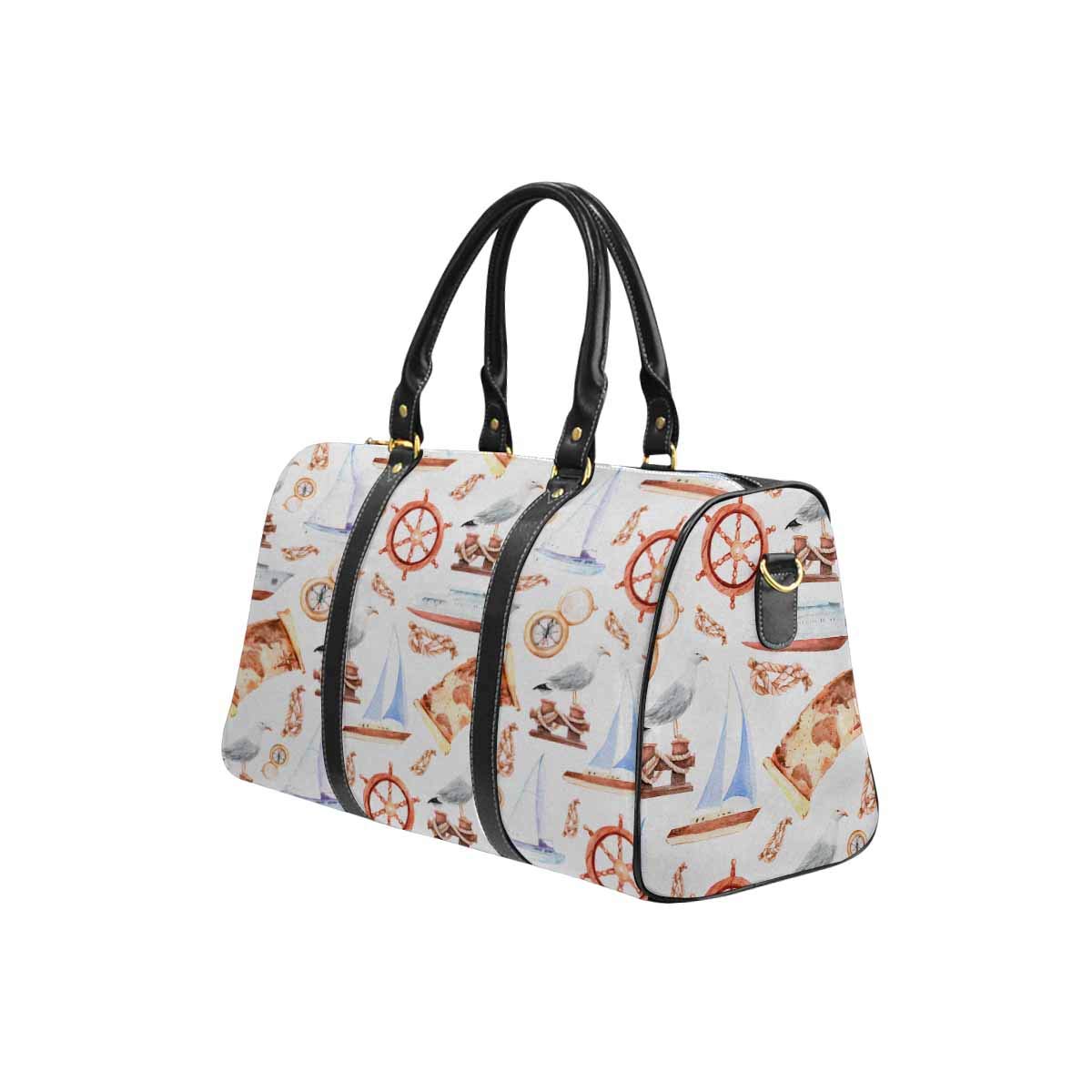 INTERESTPRINT Waterproof Travel Duffel Bag - Nautical Yachting & Cruise Ship Voyage Overnight Bag for Men & Women | Perfect for Beach Trips, Weekend Getaways & Adventure Travel
