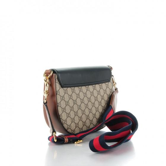 Gucci Padlock Medium GG Shoulder Bag in Beige & Ebony Black - Luxury Crossbody Purse for Women, Perfect for Work, Travel & Evening Events