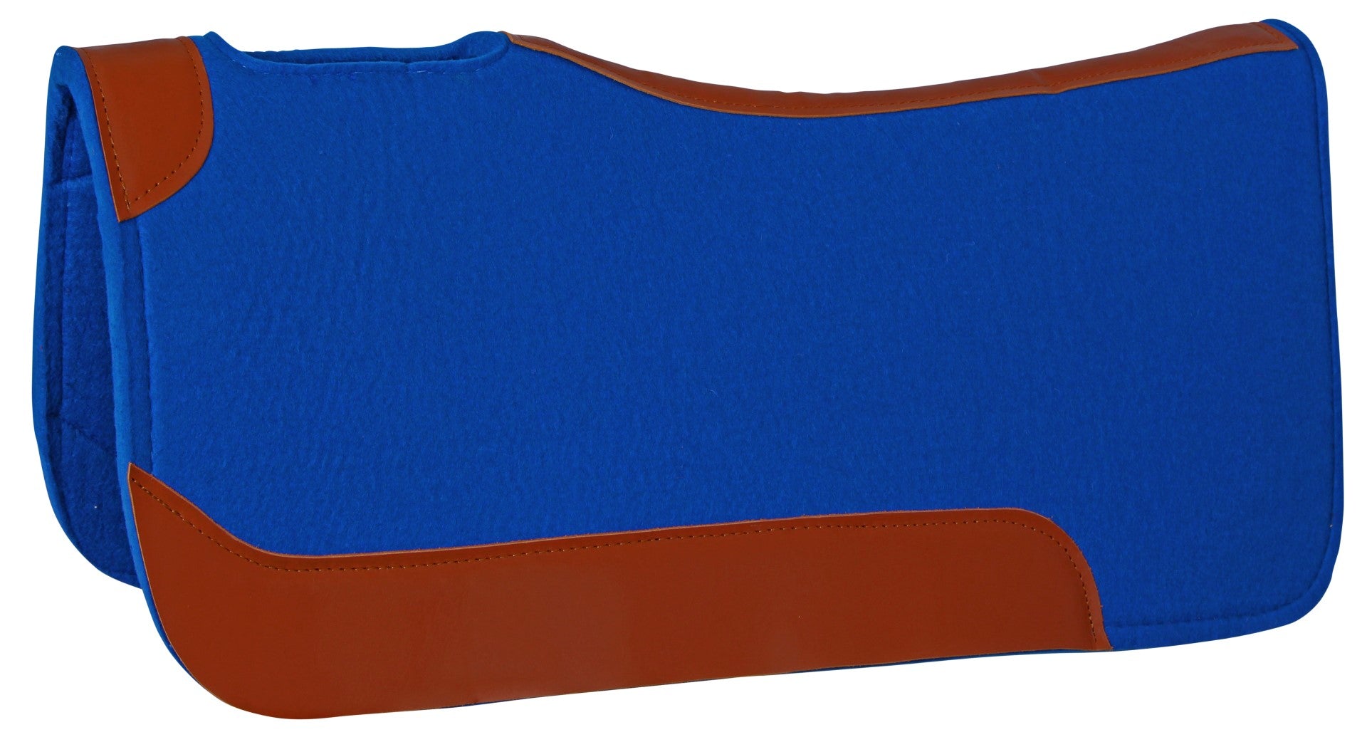 Double Hill Contoured Synthetic Western Saddle Pad - Non-Slip Shock Absorbing Horse Riding Pad for Trail, Rodeo & Training - Comfort Fit for Quarter Horses & All Western Disciplines
