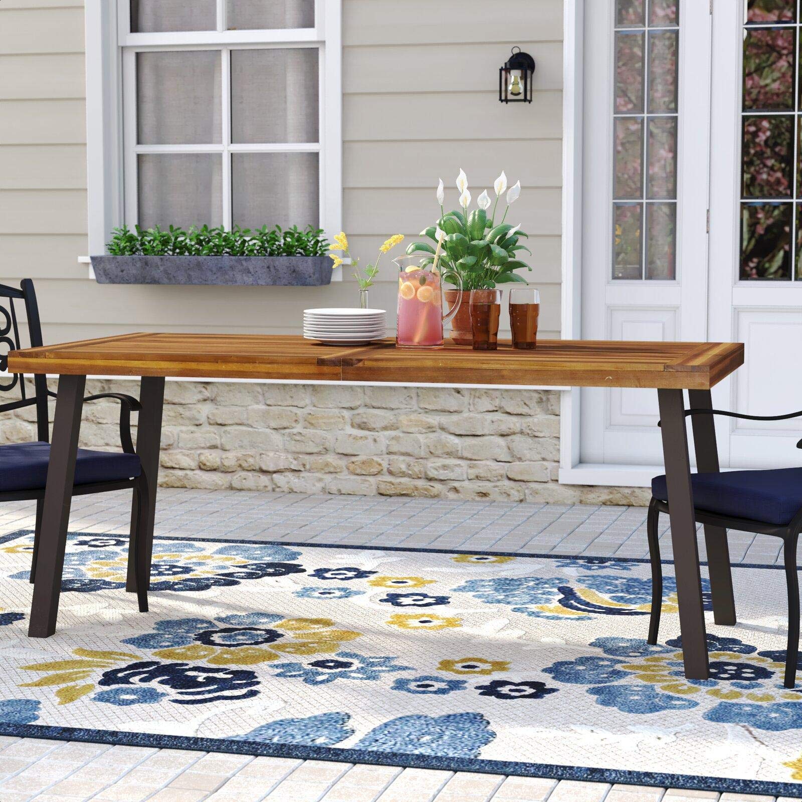 Isidore Solid Wood Dining Table - Elegant Modern Design for Home Dining Room and Kitchen