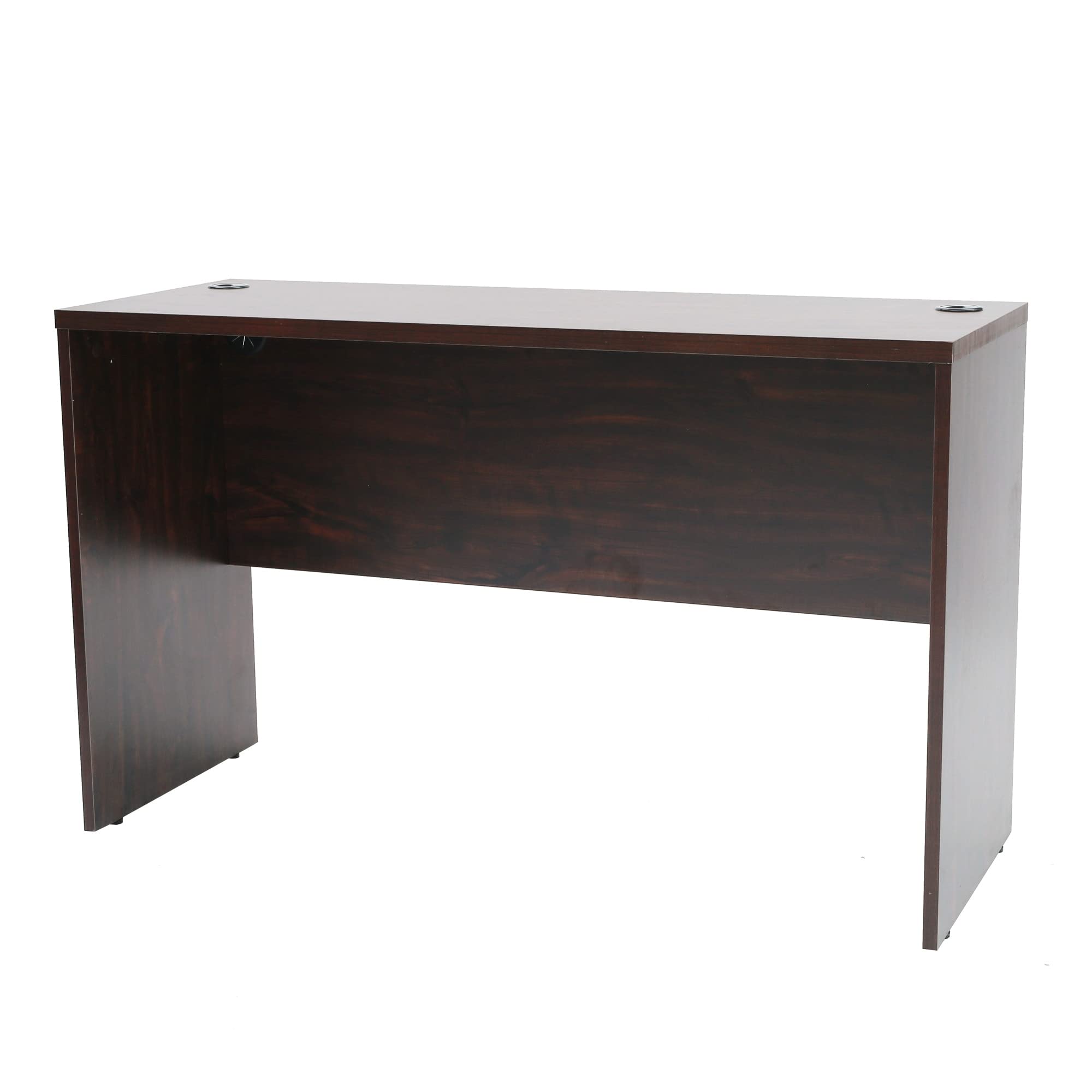 Modern Natural Wood Rectangular Computer Desk - Home Office Workstation with Ergonomic Design for Study, Gaming & Remote Work