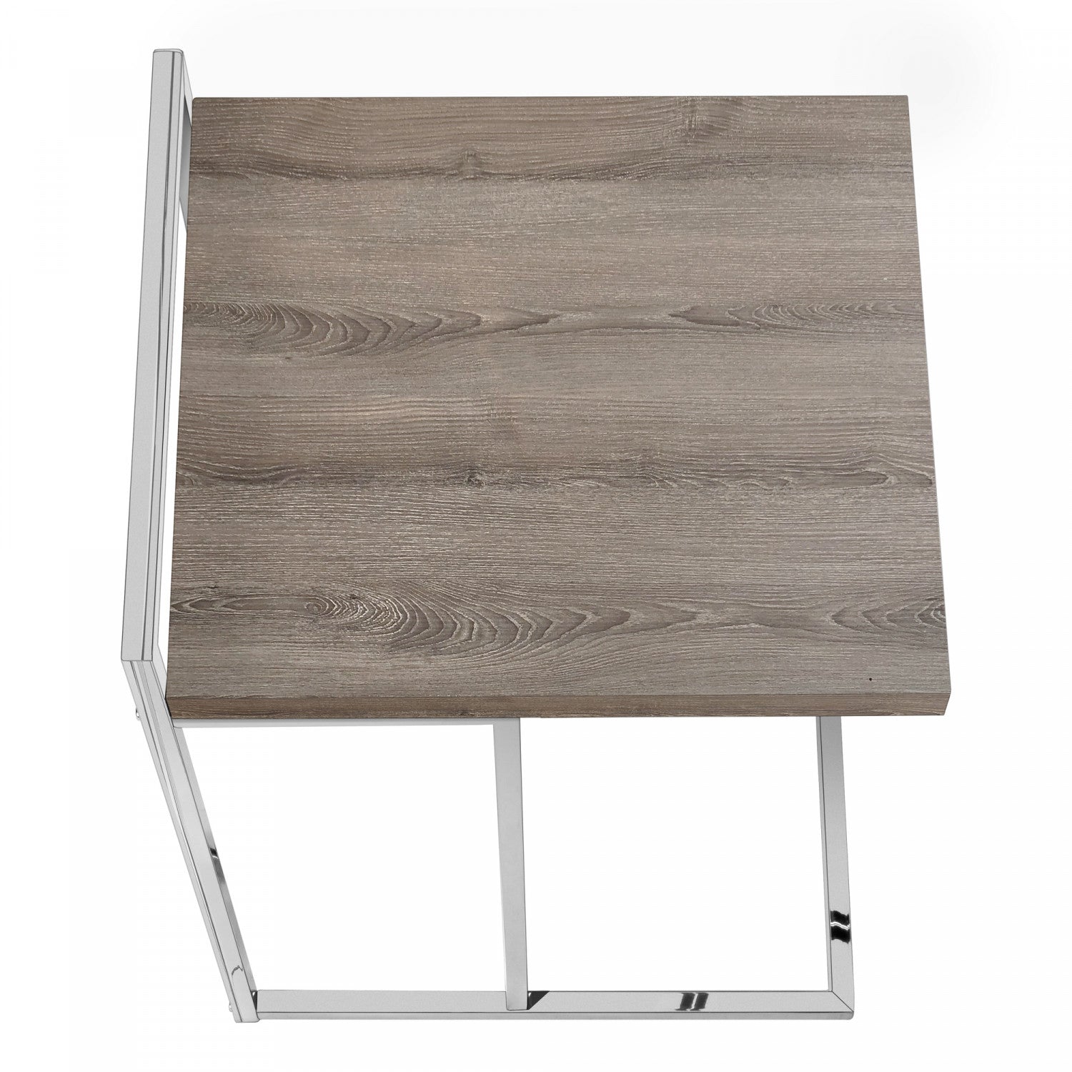Rustic Cedar Side Table in Taupe - Small End Table for Living Room, Bedroom, or Patio - Natural Wood Nightstand with Sturdy Design