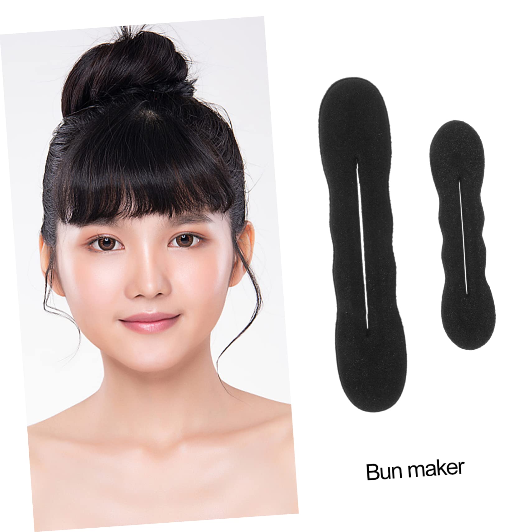 FRCOLOR 6-Piece Hair Bun Donut Set - Sponge Ponytail Bun Maker for Ballet, Dance, Recital & Updos - Perfect for Ballerinas, Performers & Everyday Hairstyles