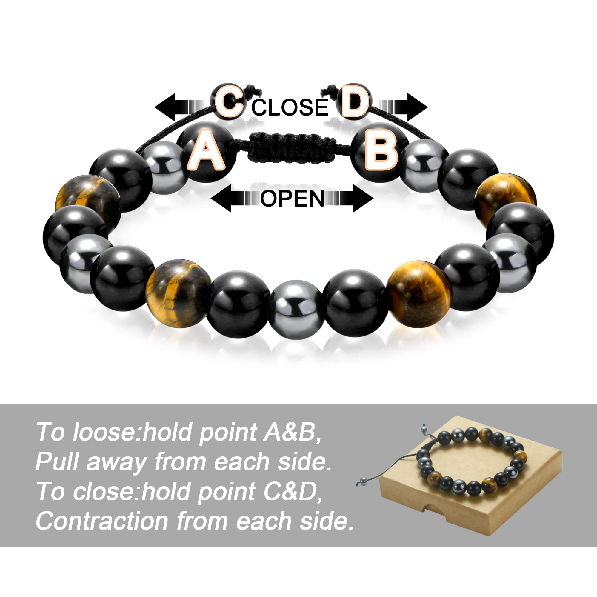 Sereney Boys Beaded Bracelets for Teens - Easter Gifts for Teen Boys, Protection Jewelry for Young Men - Perfect as Easter Basket Stuffers & Everyday Teen Accessories