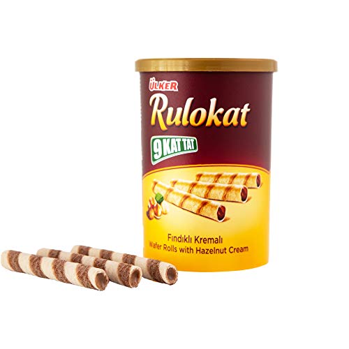 Premium Artisan Rolled Wafers with Hazelnut Cream Filling - Healthy Gourmet Snacks for Parties, Picnics & Gifts (30 Count) | Delicious Treat for Office, Travel & Family Gatherings