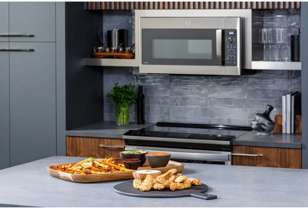 GE Profile PVM9179DRBB 30-Inch Over-the-Range Convection Microwave Oven - Black | Built-in Smart Sensor Cooking, 1.7 cu.ft Capacity | Perfect for Modern Kitchens, Small Spaces & Quick Meal Prep