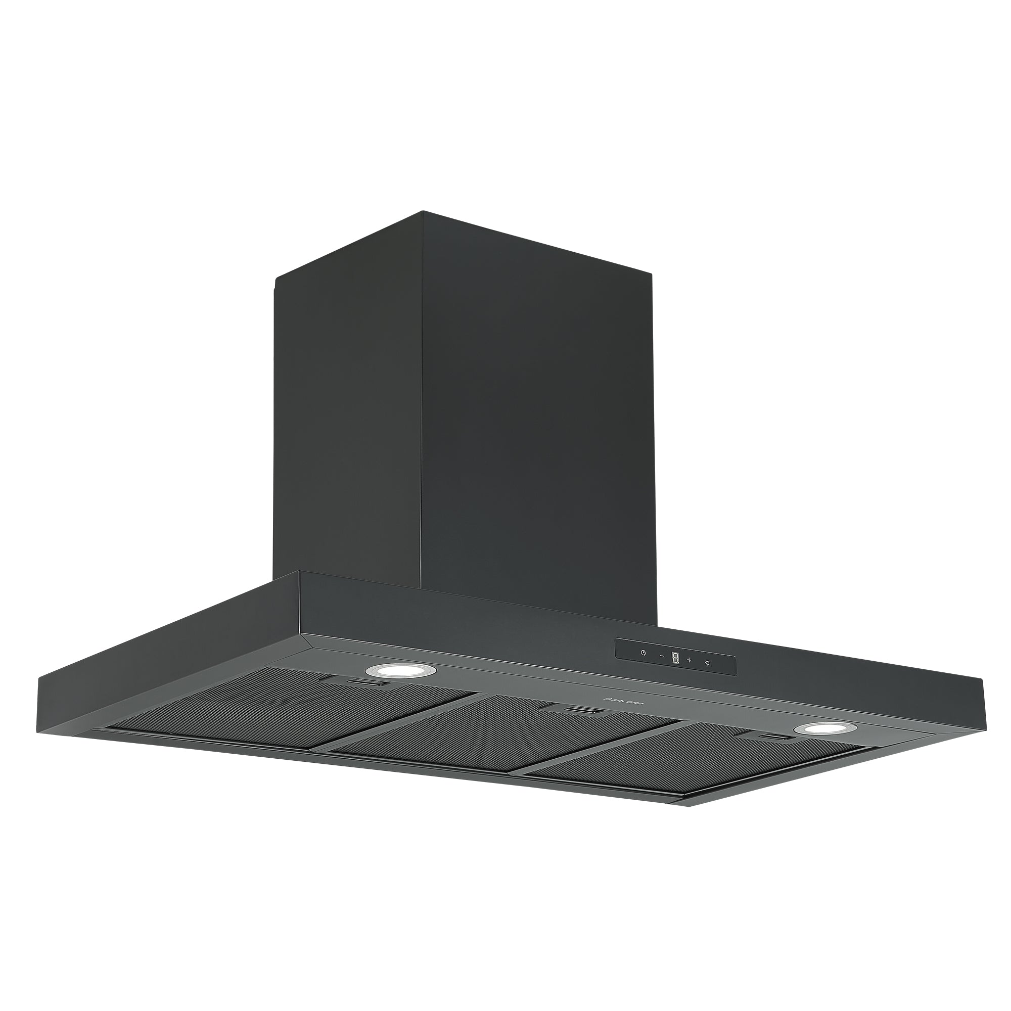 Ancona 36-Inch 440 CFM Convertible Wall Mount Range Hood in Matte Black - Powerful Kitchen Ventilation for Gas Stoves & Cooking Areas