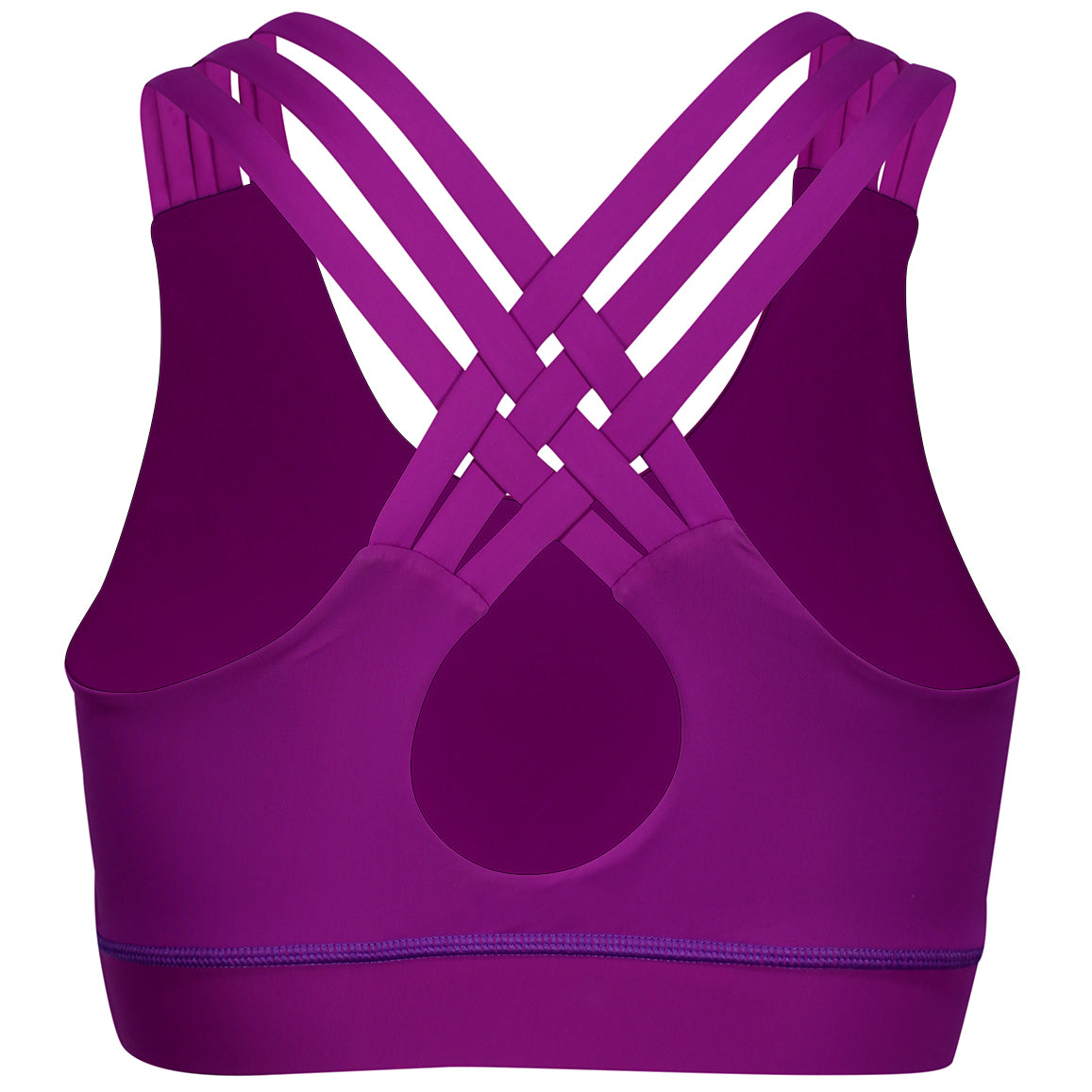 Purple Cross Back Bra for Women - Comfortable & Supportive Sports Bra for Yoga, Running & Workouts