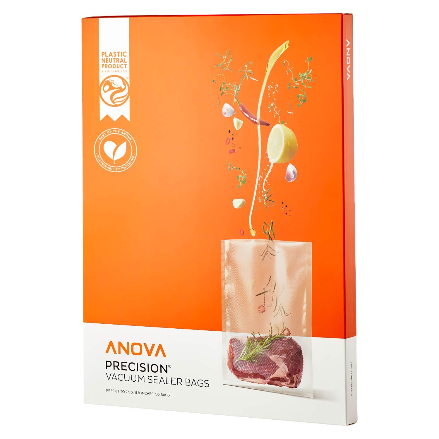 Anova Culinary Precision Vacuum Sealer Pro with 50 Bags - Sous Vide Machine Accessory for Home Kitchen, Food Preservation & Meal Prep | Perfect for Vacuum Sealing Meat, Fish & Vegetables