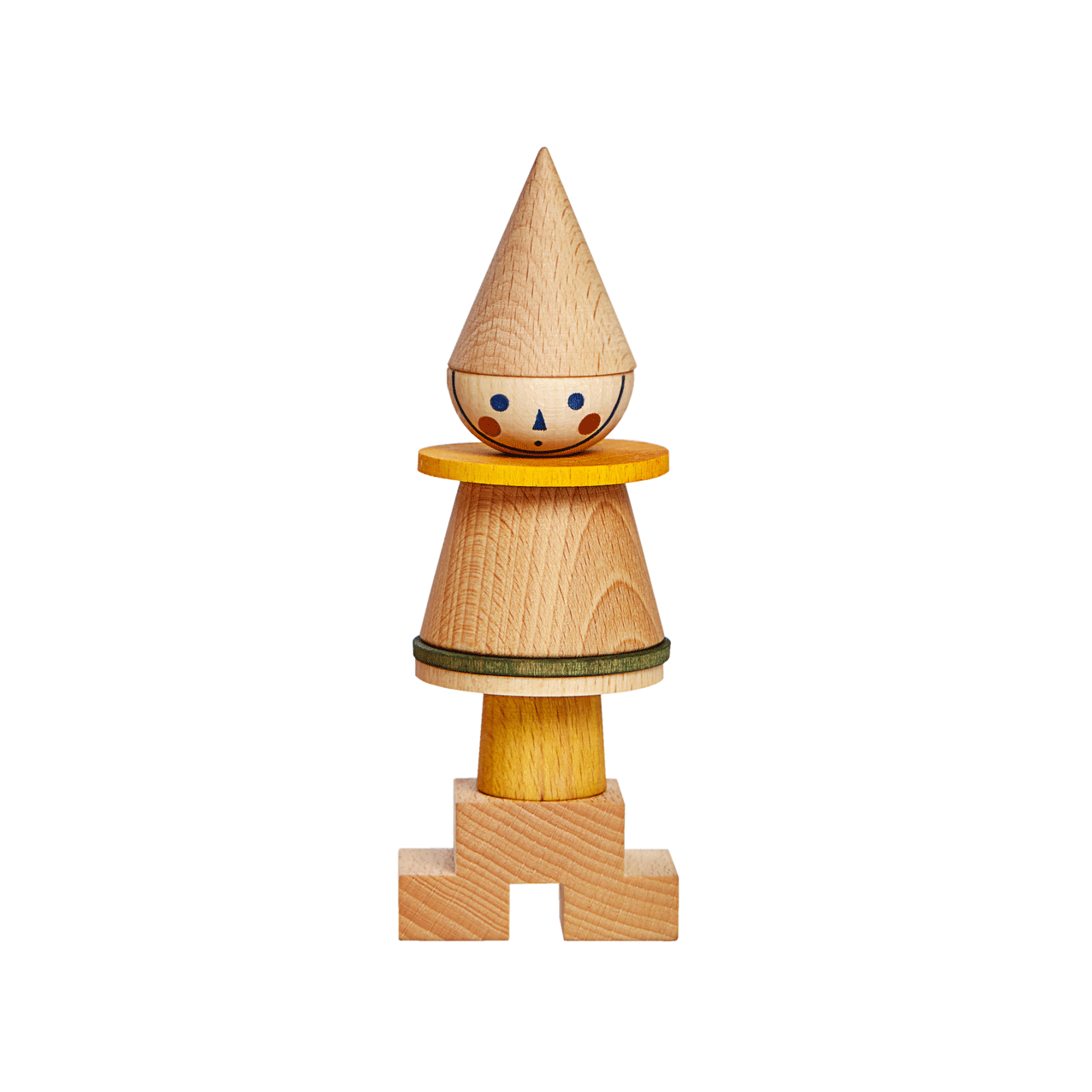 Wooden Stacking Toy Stick Fig No.01 - Educational Building Blocks for Kids | STEM Learning Toys for Toddlers | Creative Play for Preschool Classroom & Home Activities