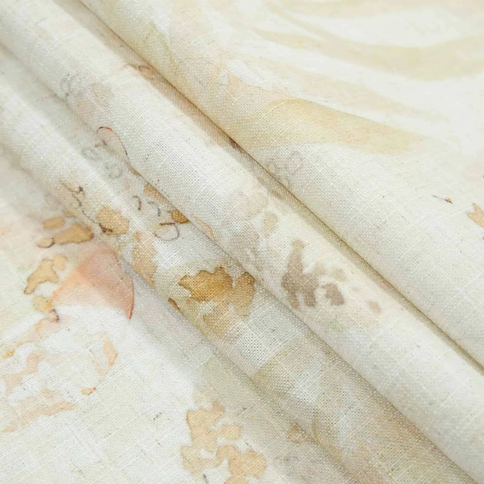 Bohemian Botanical Pleated Drapery Curtains - 52 Inch Width - Elegant Boho Home Decor for Living Room & Bedroom