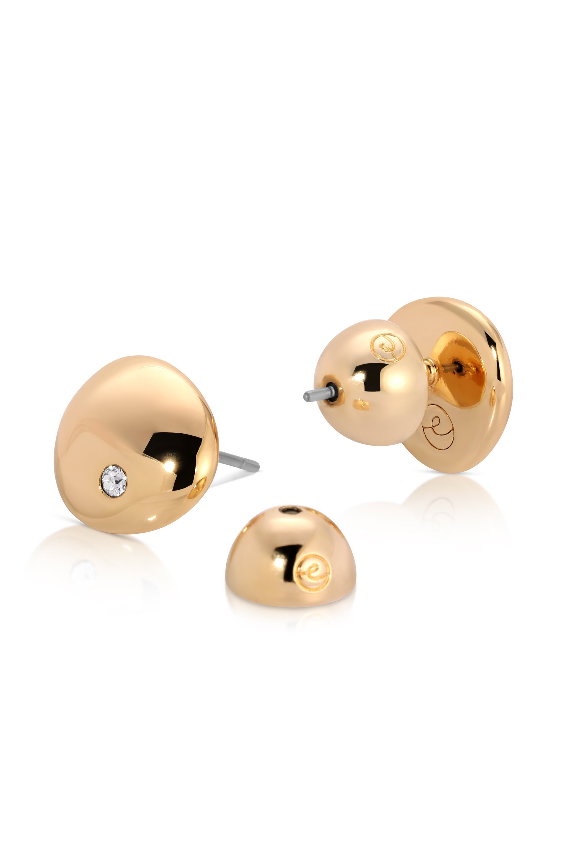 Polished Pebble Crystal Stud Earrings - Elegant Natural Stone Jewelry for Women | Perfect for Daily Wear, Office & Special Occasions