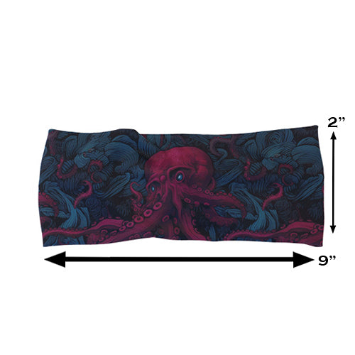 Kraken Headband - Stylish & Comfortable Hair Accessory for Women & Men | Perfect for Sports, Workouts, and Everyday Wear