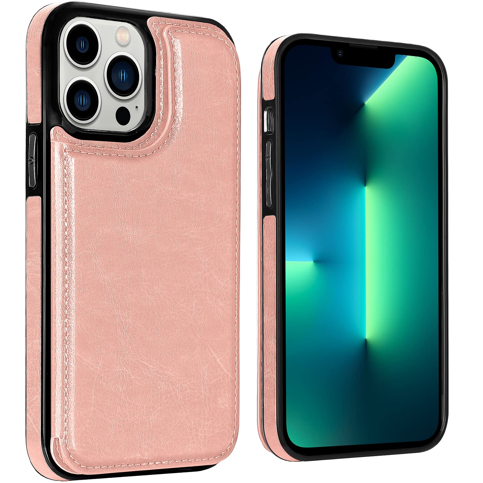Premium Soft PU Leather Wallet Case for iPhone 13 Pro Max 6.7